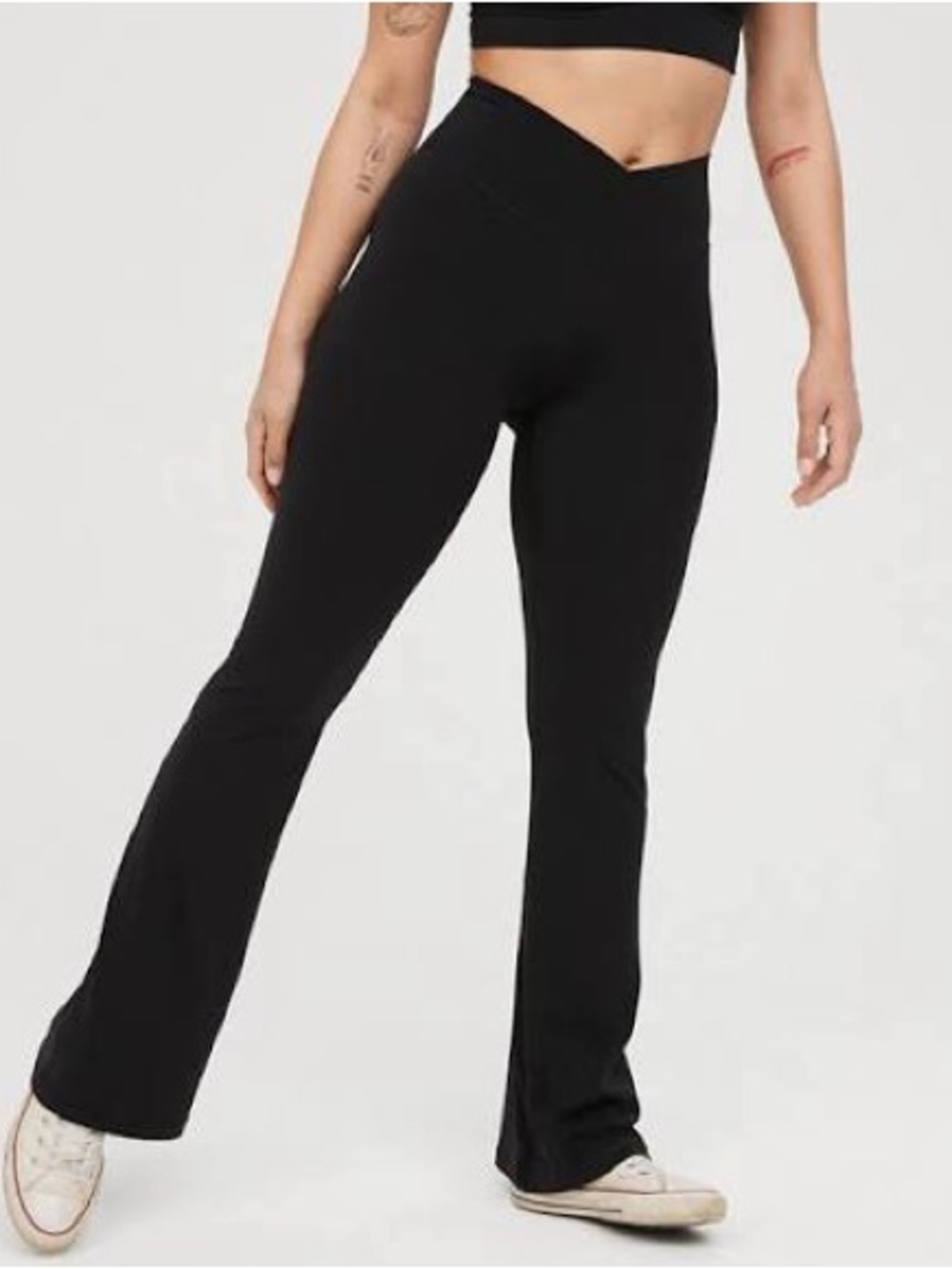 OFFLINE By Aerie Real Me High Waisted Crossover Flare Legging